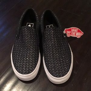 Black Italian weave vans